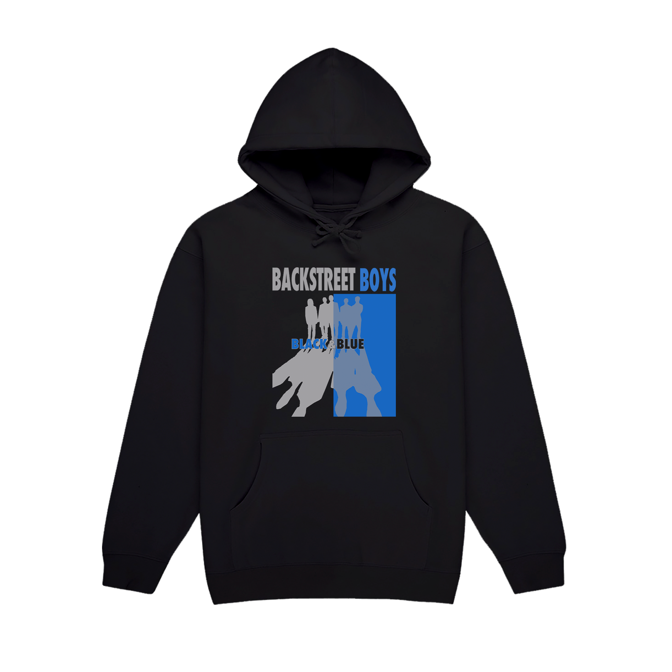 Black & Blue Silhouette Hoodie