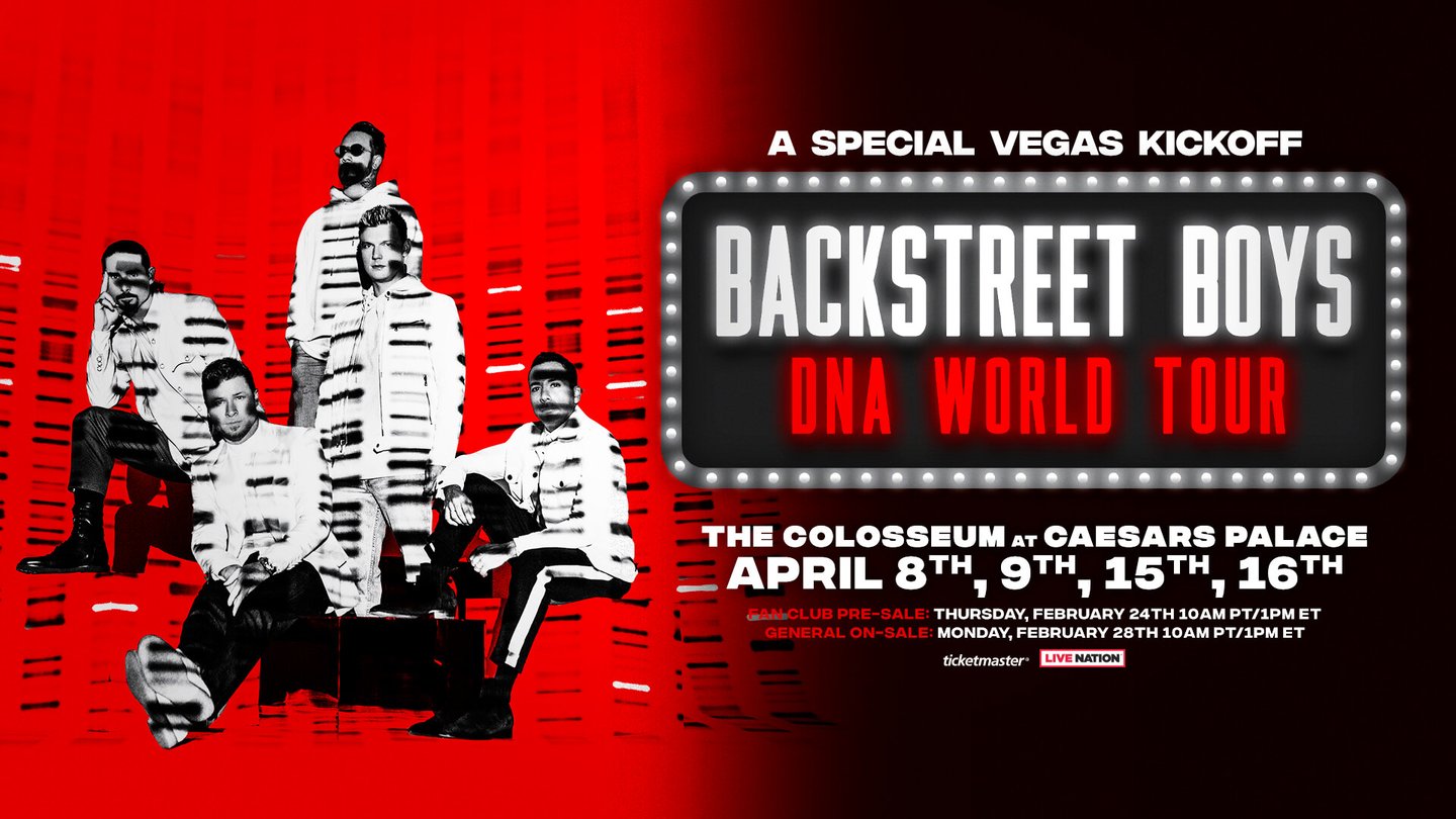 Backstreet Boys DNA Tour Las Vegas Tour Kick-off